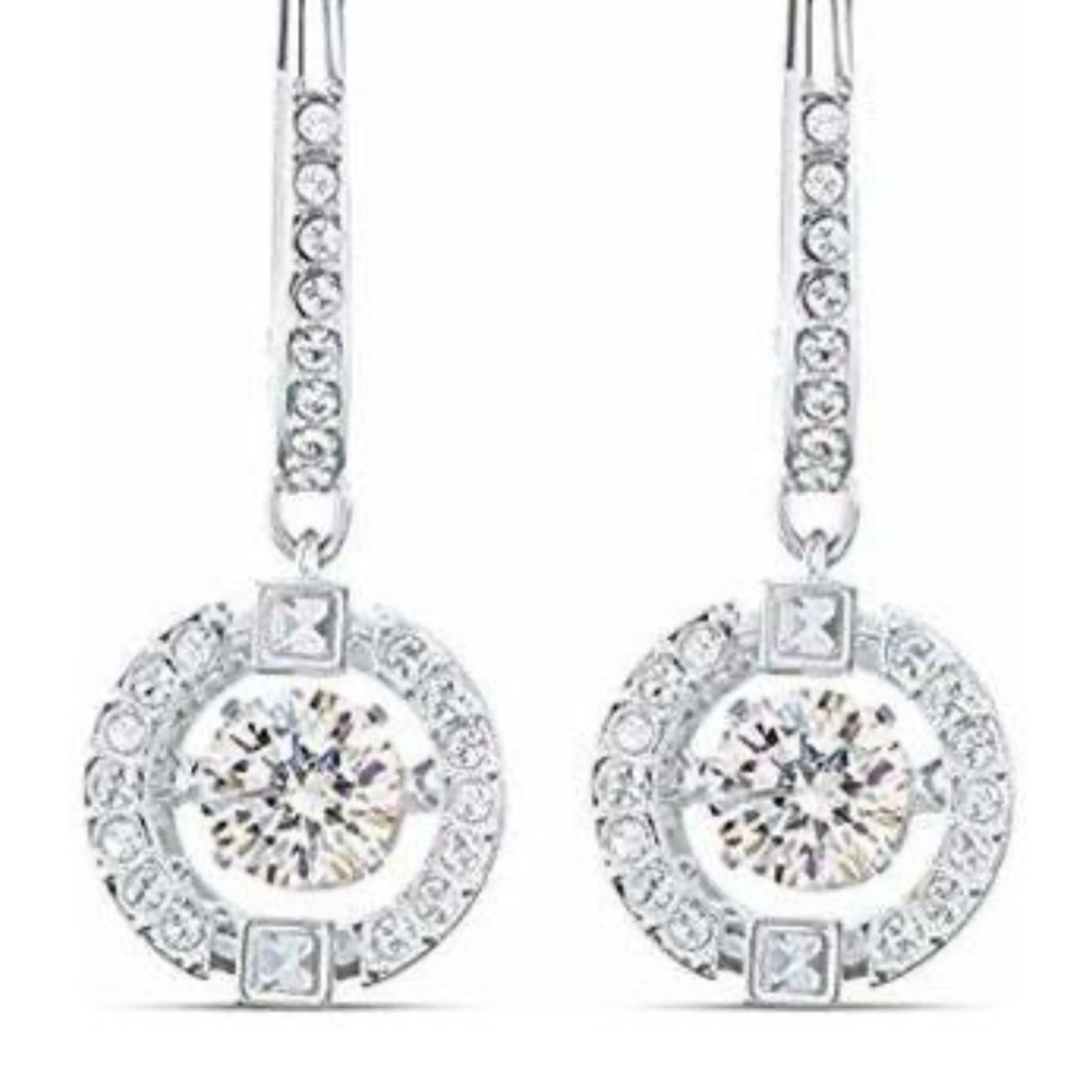 Swarovski Silver Crystal Earrings